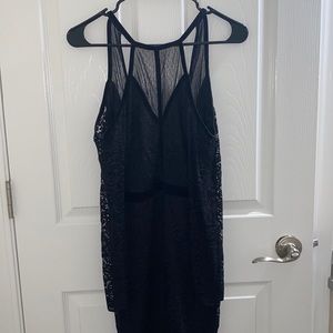 Express Black Below Knee Dress